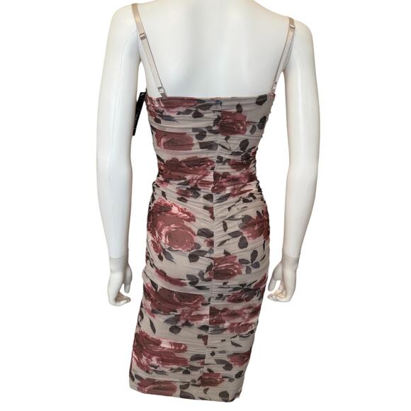 New ~ SPEECHLESS ~ Mauve Wine Ruched Knit Dress Size S - Picture 5 of 9